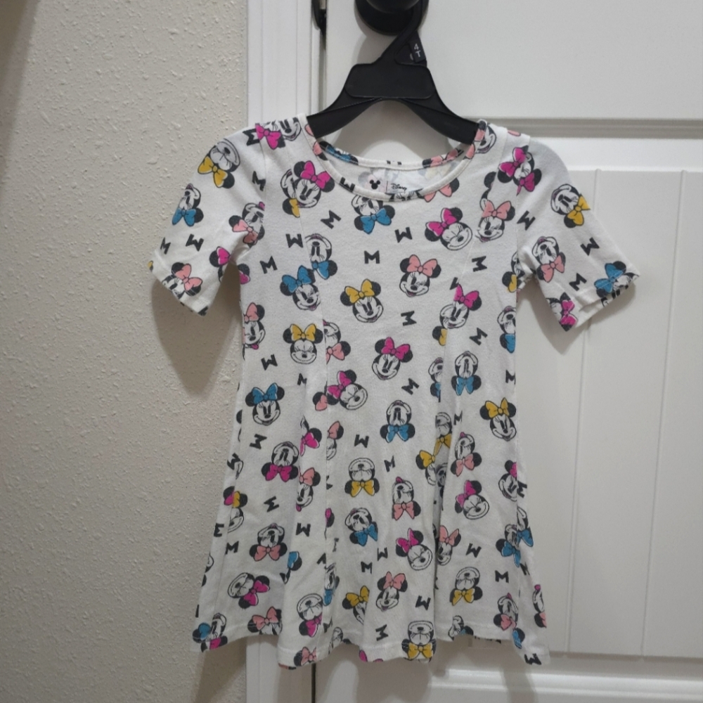 Jumping Beans White and Pink Puff Sleeve Sundress